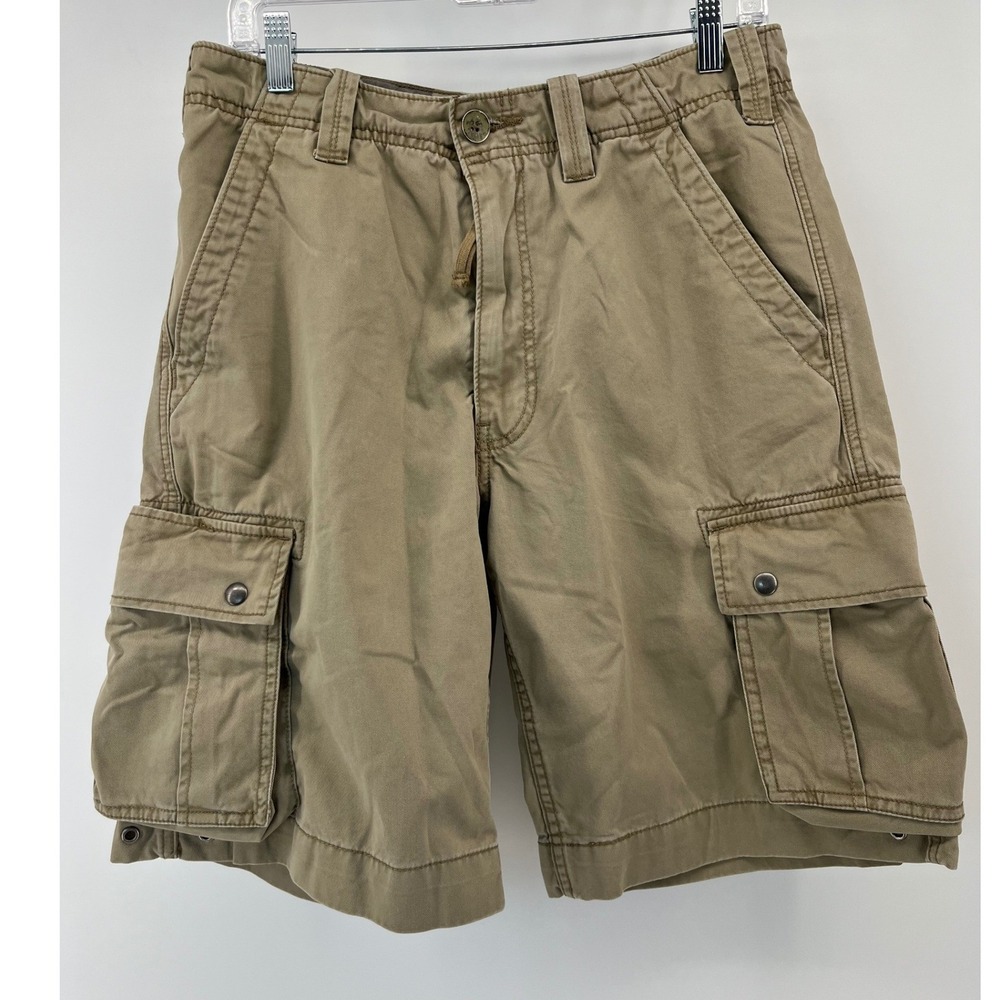 Levi's Cavalry Cargo Shorts Mens W30 Tan Khaki Cotton Utility Pocket Y2K